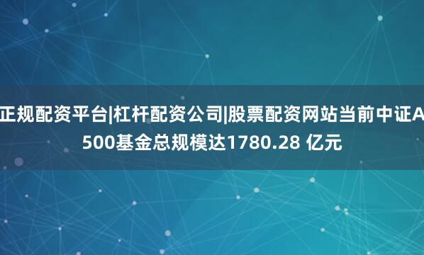 正规配资平台|杠杆配资公司|股票配资网站当前中证A500基金总规模达1780.28 亿元